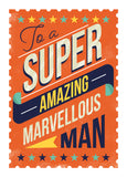Marvellous Man Personalised Card
