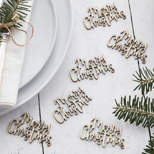 Ginger Ray Merry Christmas Wooden Confetti