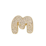 Diamante M Badge Gold