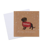Dachshund Christmas Card - 10 Pack