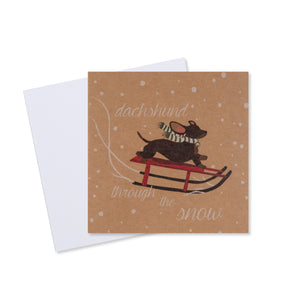 Dachshund Christmas Card - 10 Pack