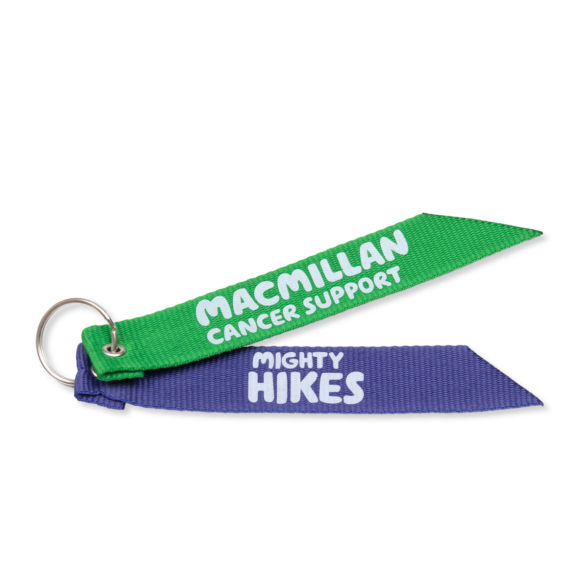 Mighty Hikes Ribbon Keyring – Macmillan Cancer Support Shop