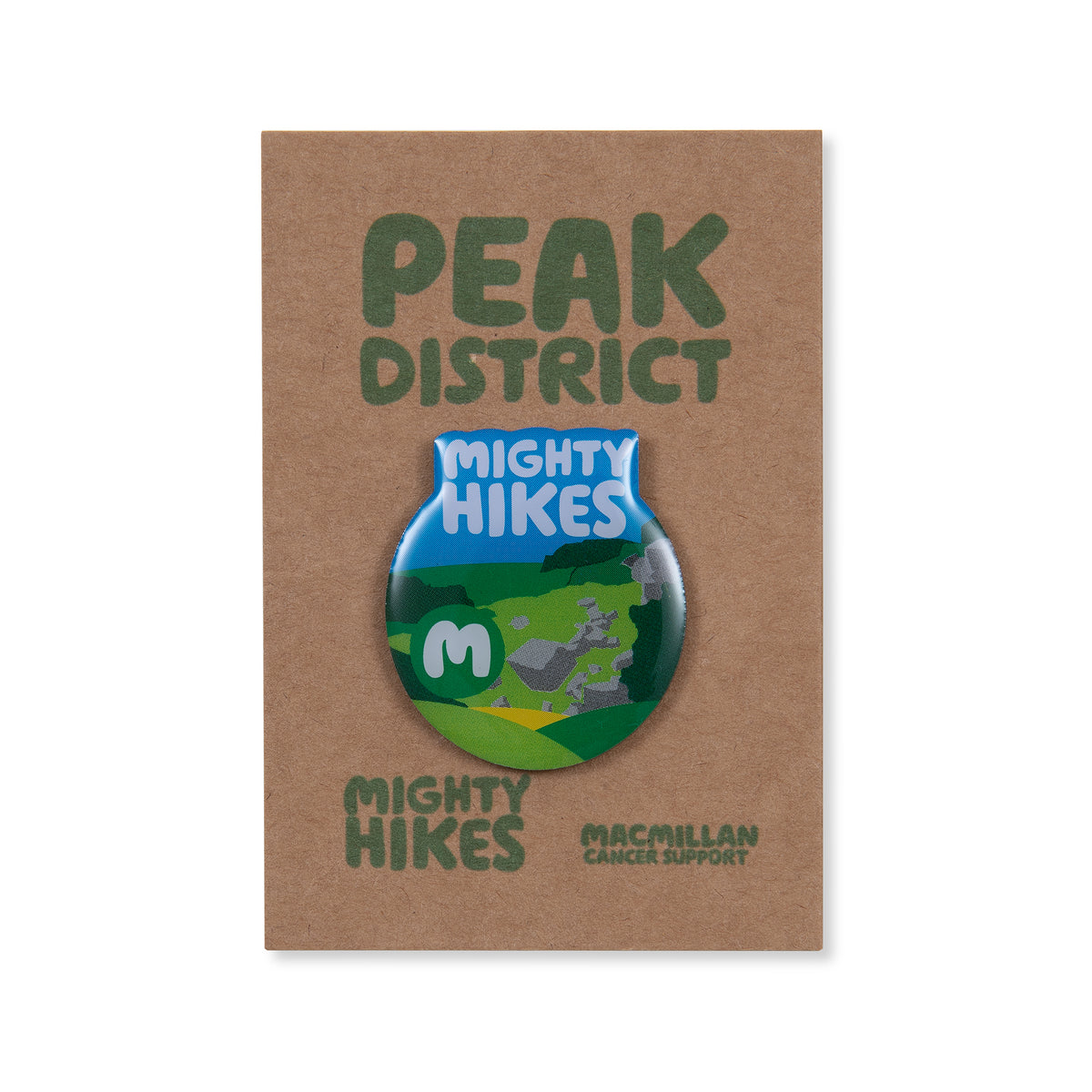 Peak District Mighty Hike Badge Macmillan Cancer Support Shop