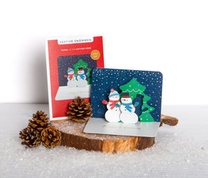 Snowman Pop Up Christmas Card