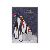 Sara Miller Penguin Family Single Christmas Card