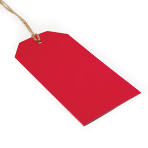 10 Plain Red Craft Gift Tags