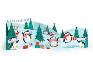 Penguins Single Christmas Card