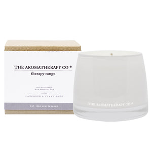 Relax Aromatherapy Candle with Lavender & Clary Sage