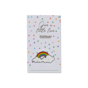 Rainbow in the Clouds Single Pin Badge