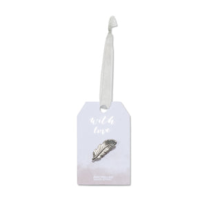 Silver Feather Wedding Favour (Pack of 10)