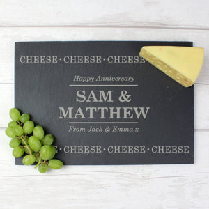Personalised Cheese Cheese Cheese Slate Cheese Board