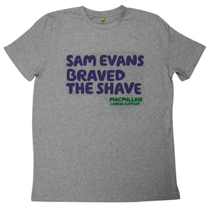 Personalised Brave the shave T-Shirt