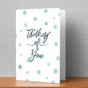 Thinking of You Spots Personalised Card
