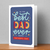 Best Dad Ever Personalised Card