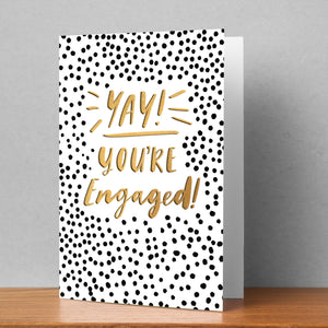 Yay You're Engaged Personalised Card