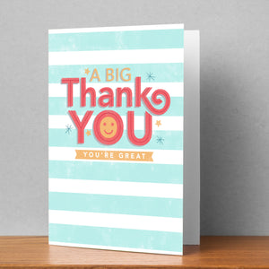 Thank You You're Great Personalised Card