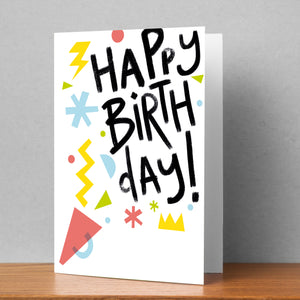 Happy Birthday Megaphone Personalised Card