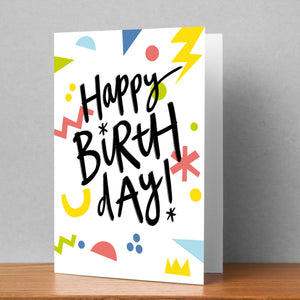 Happy Birthday Explosion Personalised Card