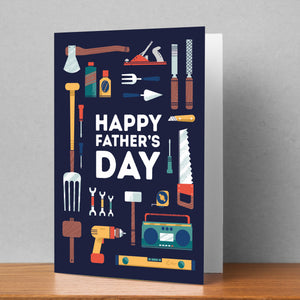Father's Day Tools Personalised Card