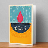Happy Diwali Yellow Personalised Card