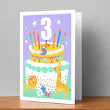 Happy 3rd Birthday Personalised Card