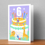 Happy 6th Birthday Personalised Card