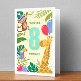 Happy 8th Birthday Personalised Card