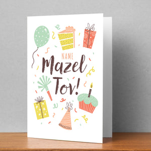 Mazel Tov Personalised Card