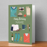 Birthday Objects Personalised Card