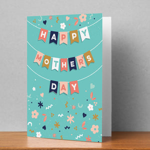 Happy Mother's Day Bunting Personalised Card
