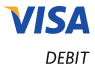 Visa Debit logo - Visa payments accepted